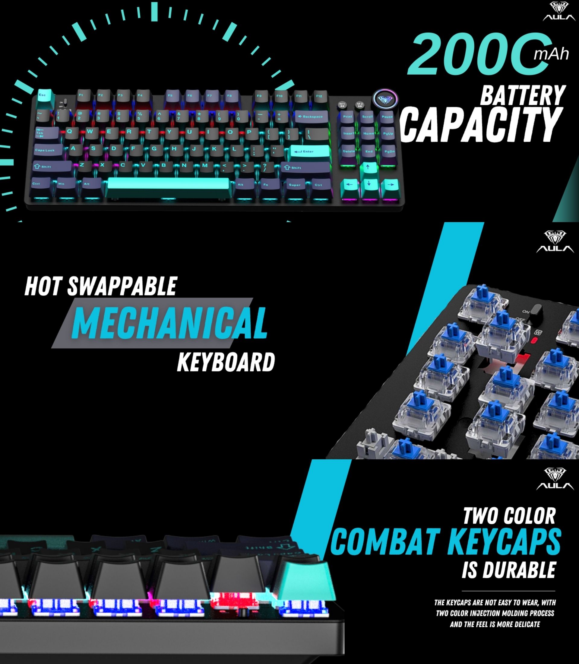 M75 keyboard features