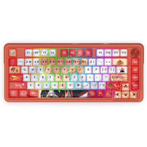 Redragon Ucal Pro K673 Pro Anime Theme Wireless Mechanical Keyboard with Custom Hi-Fi Linear Switch