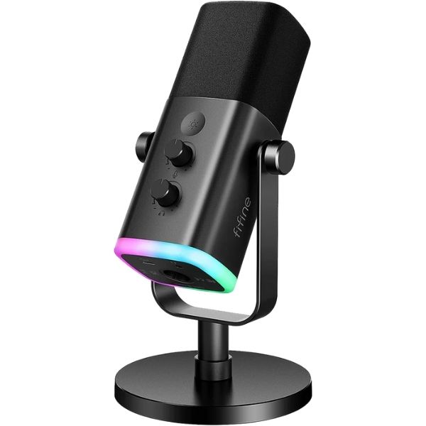 Fifine Ampligame AM8 USB Gaming Microphone (Black)