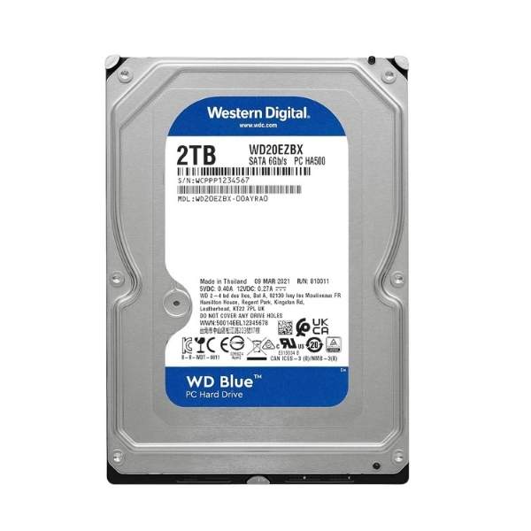 Western Digital Blue 2TB 7200 RPM Hard Disk Drive