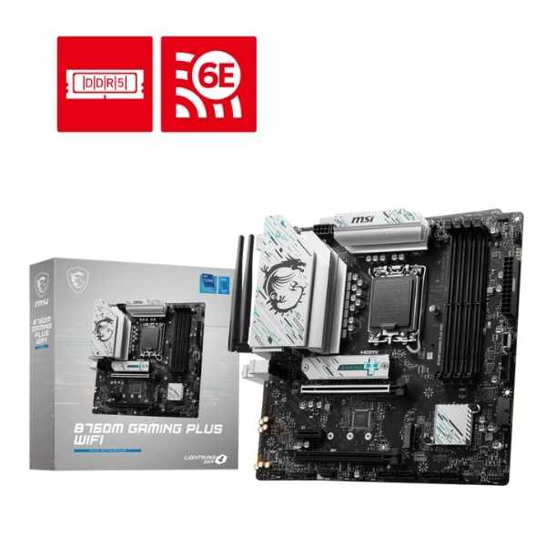 MSI B760M Gaming Plus WIFI (DDR5) Motherboard