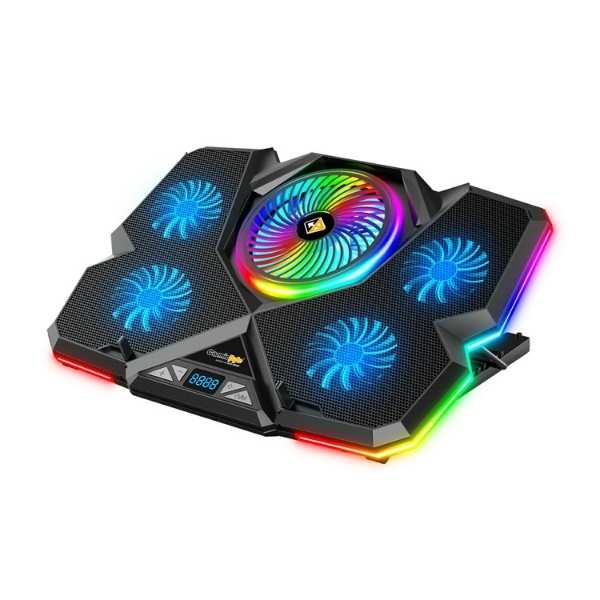 Cosmic Byte Cyclone RGB Laptop Cooling Pad (Black)