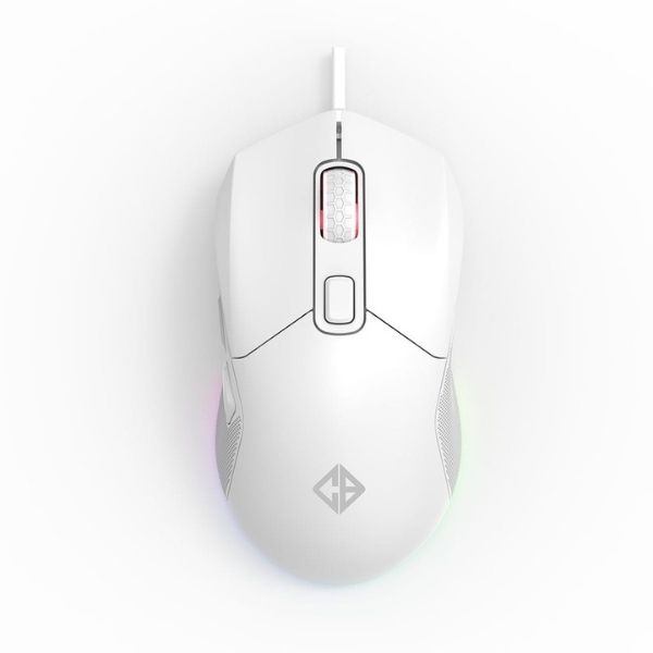 Cosmic Byte Firestorm RGB Wired Mouse (White)