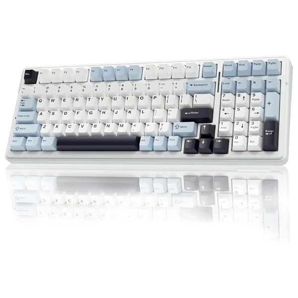 AULA F99 Mechanical Keyboard with Reaper Switch (Ice Blue)