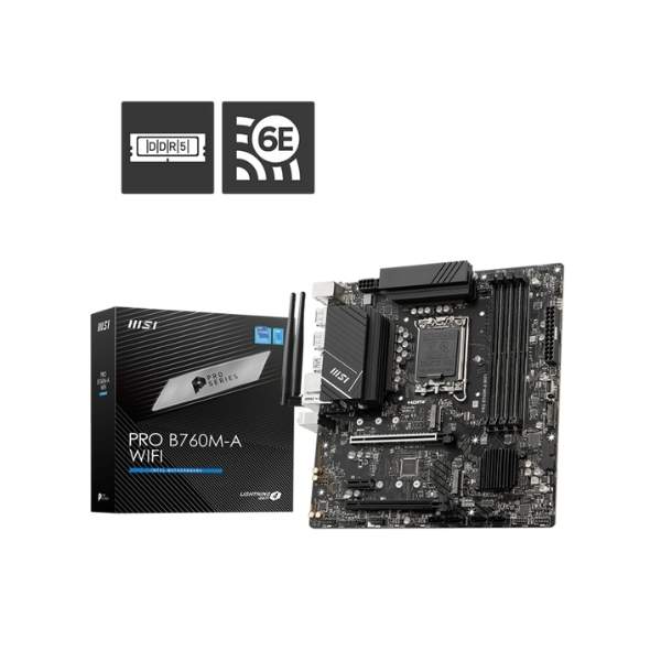 MSI Pro B760M-A WIFI (DDR5) Motherboard