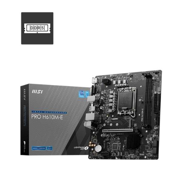 MSI Pro H610M-E (DDR5) Motherboard