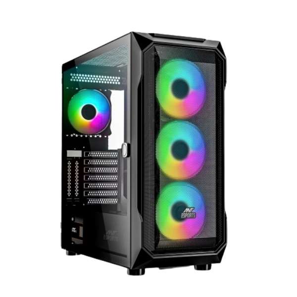 Ant Esports ICE-410TG ARGB Cabinet (Black)
