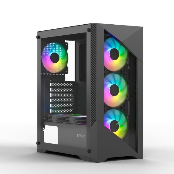 Ant Esports ICE 270G 6F Glass Cabinet (Black)