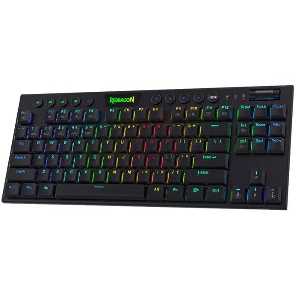 Redragon Horus K621 Wireless RGB Mechanical Keyboard with Red Switches (Black)