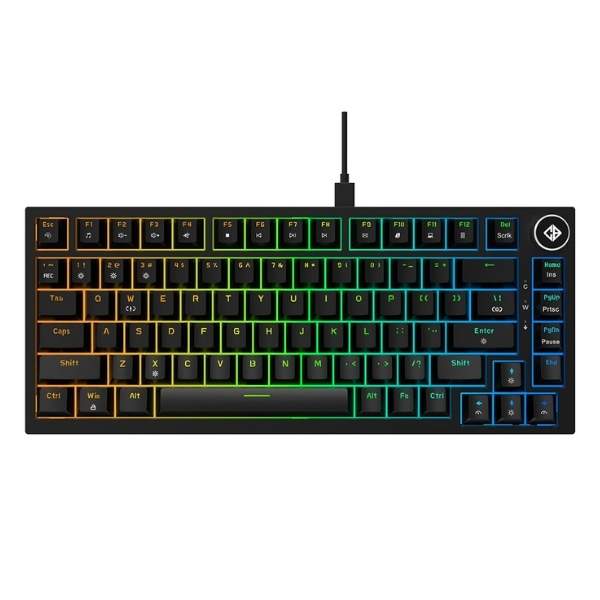 Cosmic Byte Phantom TKL Gasket Mechanical Keyboard with Red Switches (CB-GK-43) - Black