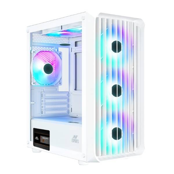 Ant Esports 205 Mini 6F ARGB Cabinet (White)