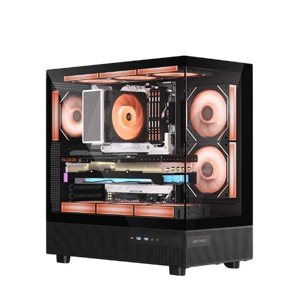 Ant Esports Crystal X6 ARGB Cabinet (Black)