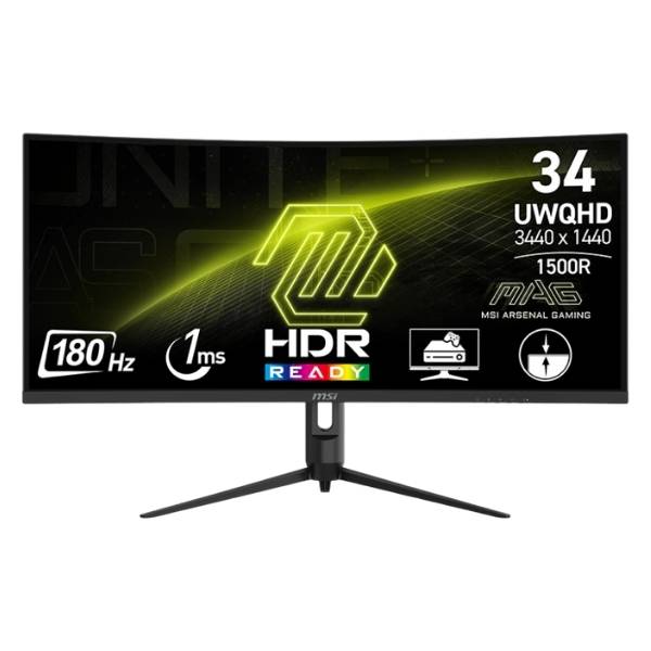 MSI MAG 342CQR E2 Curved | 34 Inch 1440p 180Hz VA Monitor